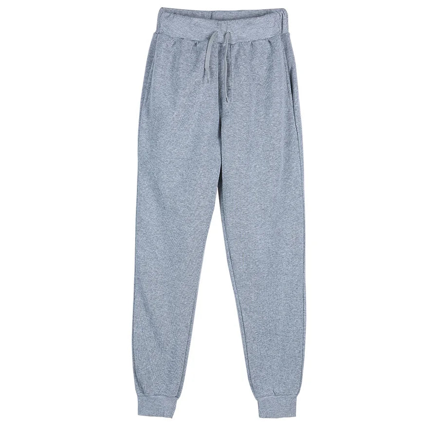 Men's Athletic Training Joggers Casual Loose Fit Sweatpants Spring Fall Fleece Lined Pants Elastic Waist Drawstring Trousers