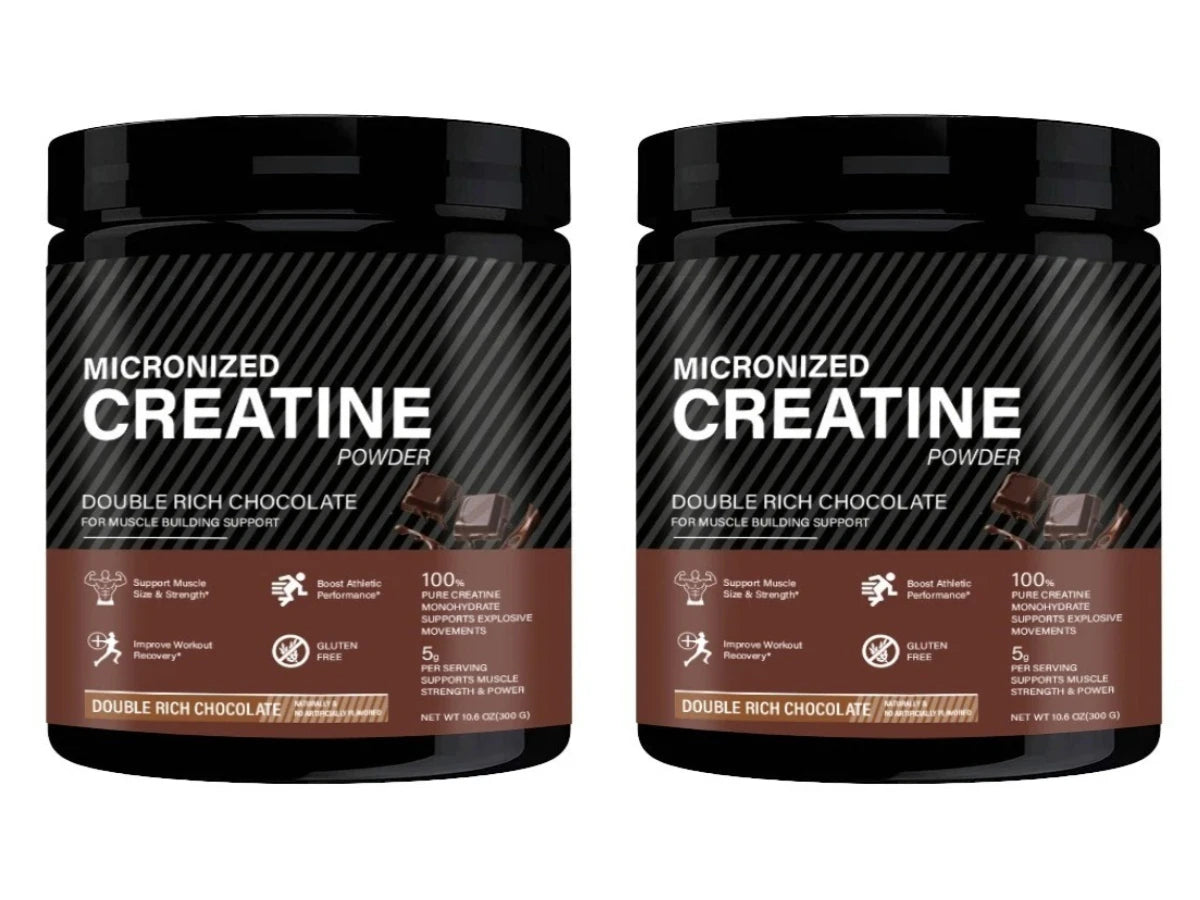 Creatine Monohydrate Powder Chocolate Flavor 10.6 OZ Improve Athletic Performance and Promote Muscle Recovery After Exercise