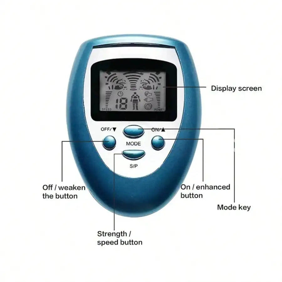 TENS Muscle Stimulator Electronic Pulse Massager 8 Modes EMS Acupuncture Electrical Therapy Physiotherapy Health Care Machine