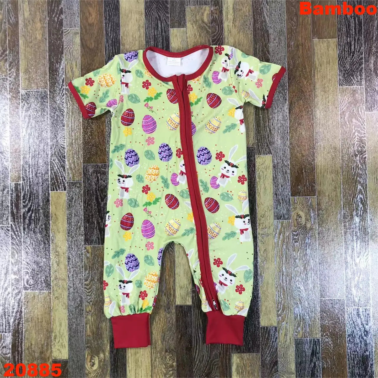 hot sale baby bamboo romper for girls new design bow print children romper short sleeve for spring