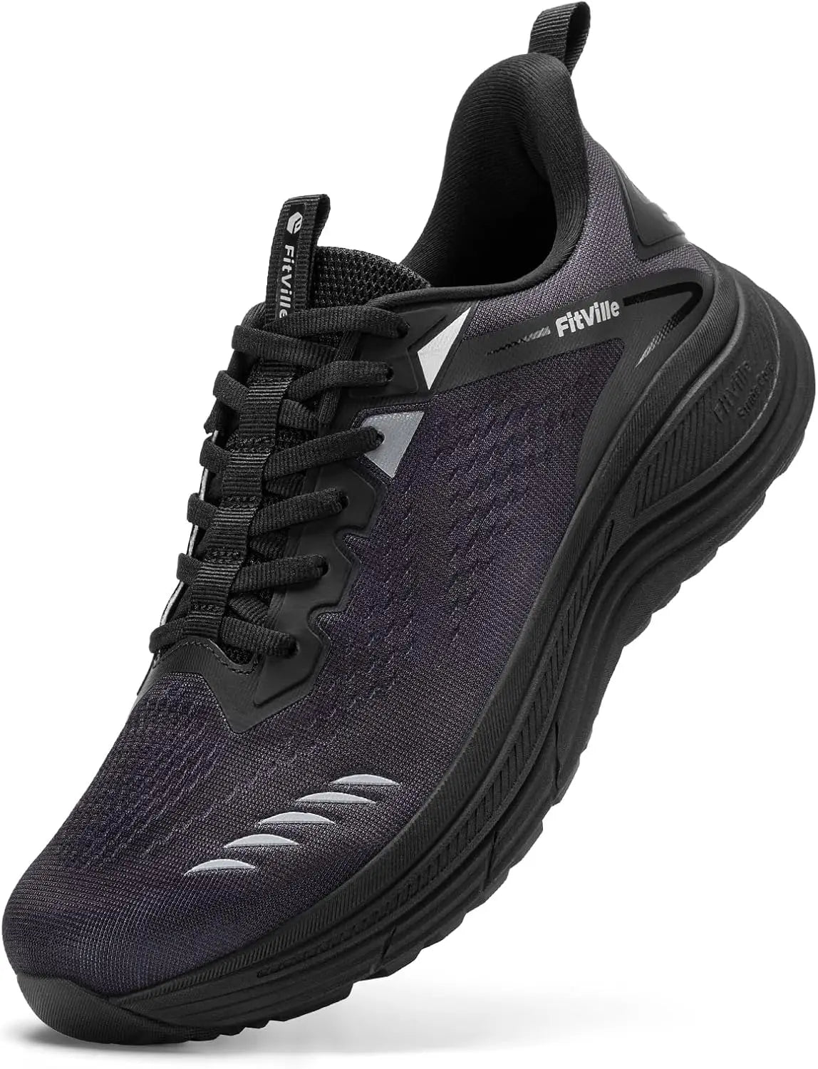 FitVille Extra Wide Mens Sport Shoes Breathable Gym Athletic Workout Cross Training Running Max Cushion Sneakers For Men