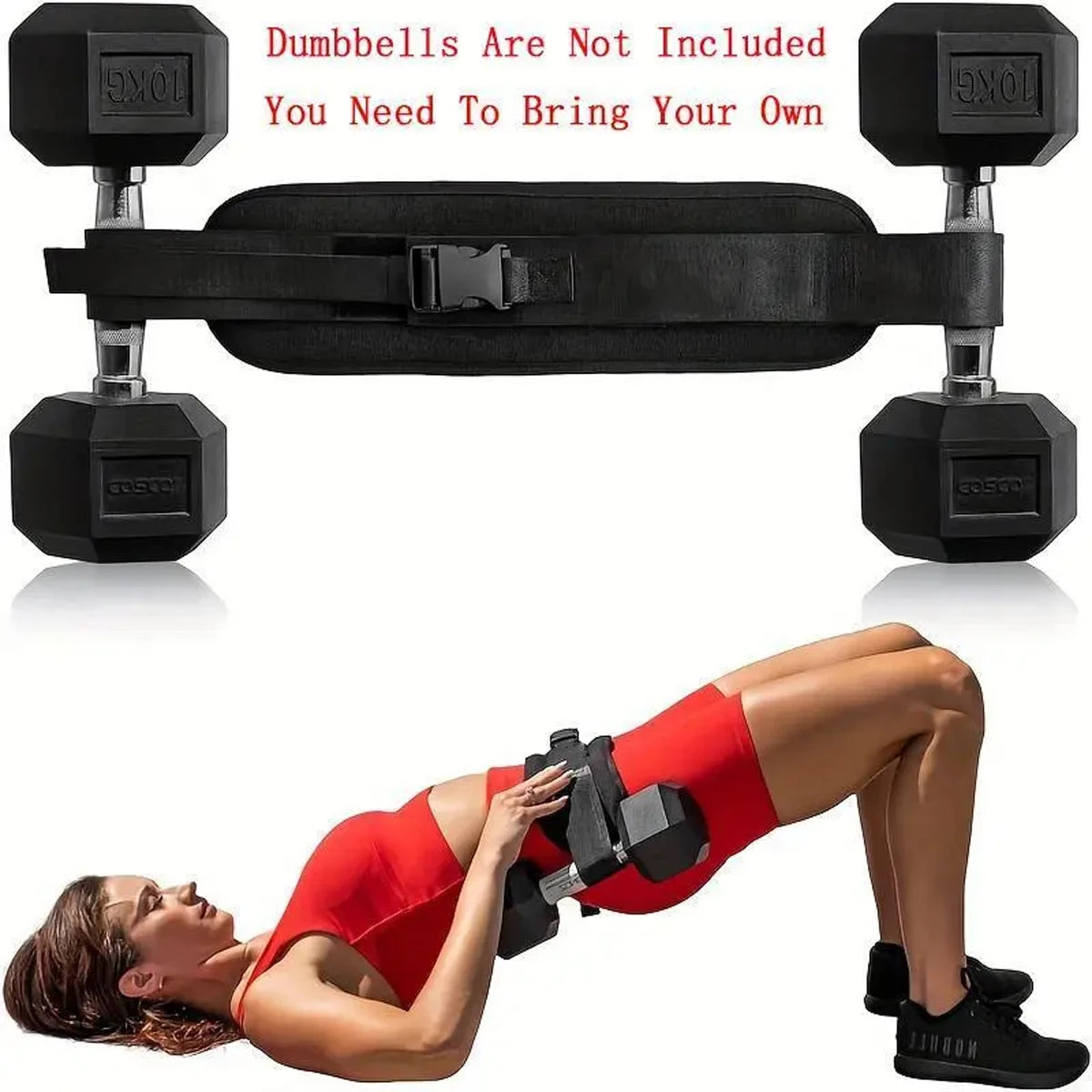 Adjustable Weighted Waist Belt, for Home Workouts, Dumbbell Training & Hip Shaping, Home Gym Fitness Equipment