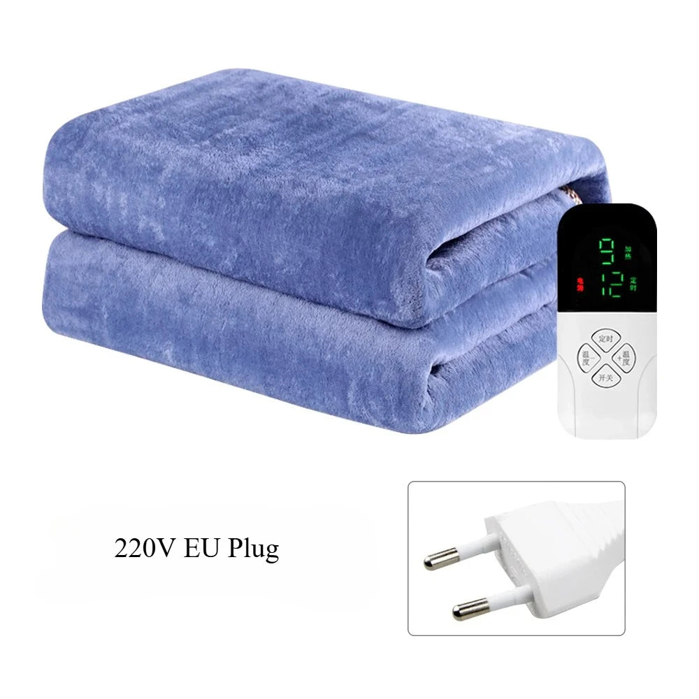 Electric Bed Sheet Heated 220V Blankets Heated Electric Sheet Intelligent Controller EU Plug Home Living Room Office Winter Uses