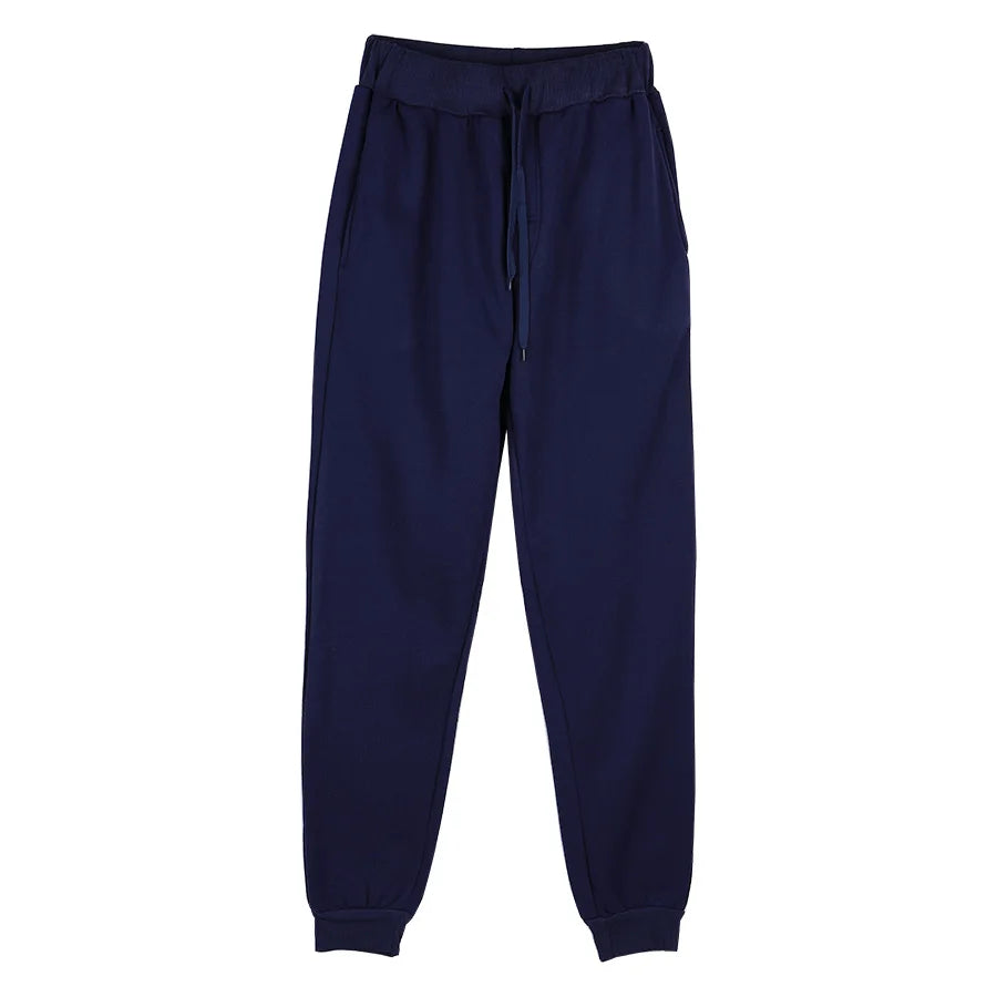 Men's Athletic Training Joggers Casual Loose Fit Sweatpants Spring Fall Fleece Lined Pants Elastic Waist Drawstring Trousers
