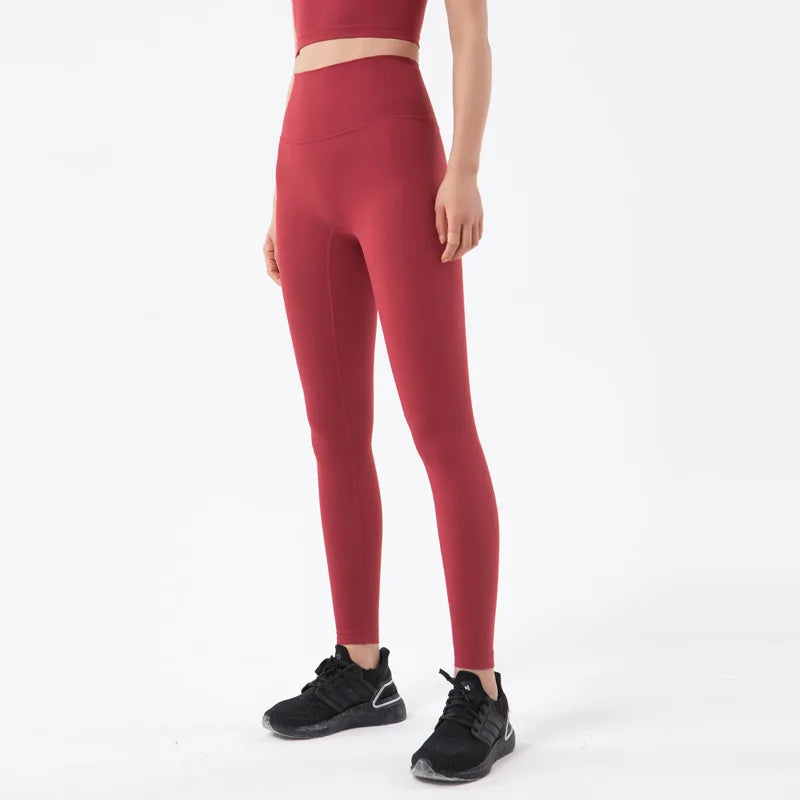 TRY TO BN Buttery Soft Gym Leggings Women High Waist Non See Through Squat Proof Tummy Control Yoga Pants Workout Running Tights