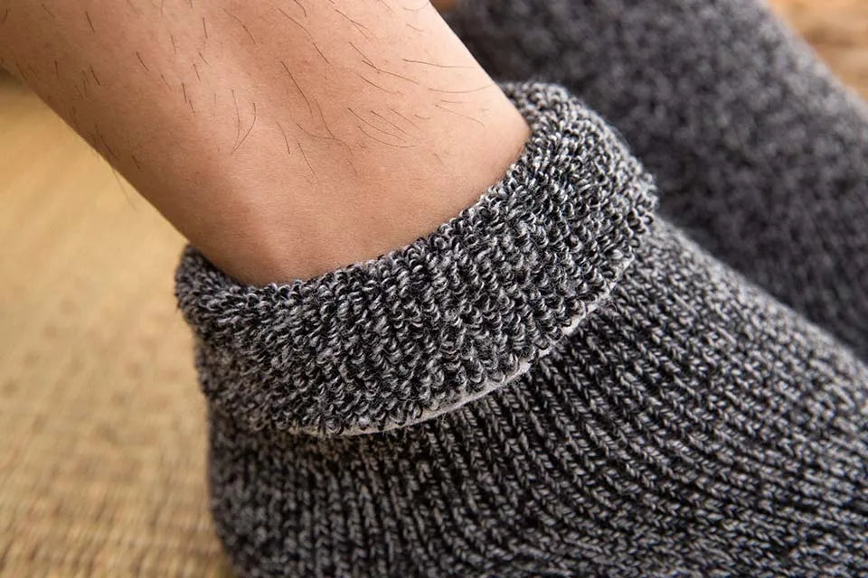 5 Pair Winter Merino Wool Socks Super Thick Warm High-Quality Harajuku Retro Snow Casual Antifreeze Cashmere Socks Men