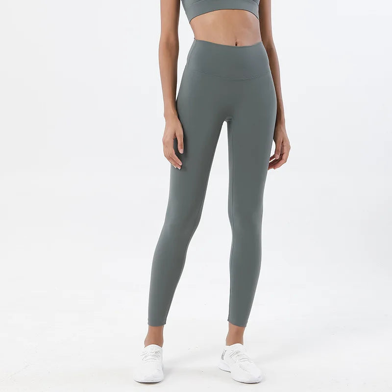 TRY TO BN Buttery Soft Gym Leggings Women High Waist Non See Through Squat Proof Tummy Control Yoga Pants Workout Running Tights