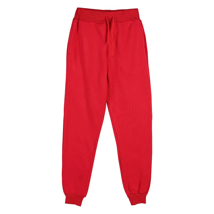 Men's Athletic Training Joggers Casual Loose Fit Sweatpants Spring Fall Fleece Lined Pants Elastic Waist Drawstring Trousers