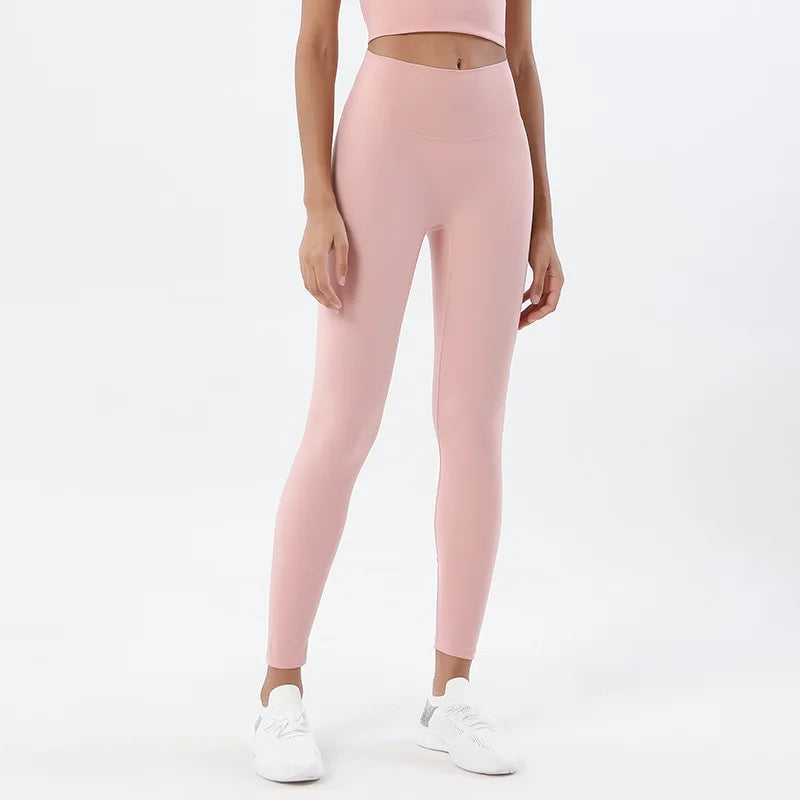 TRY TO BN Buttery Soft Gym Leggings Women High Waist Non See Through Squat Proof Tummy Control Yoga Pants Workout Running Tights