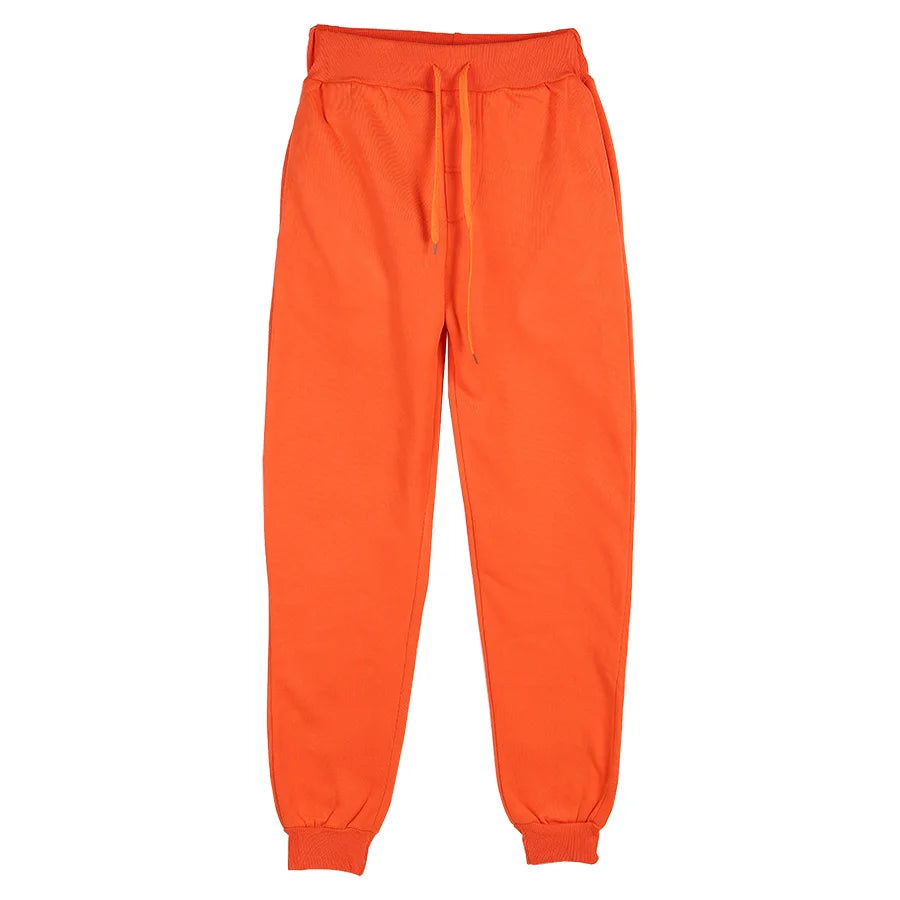 Men's Athletic Training Joggers Casual Loose Fit Sweatpants Spring Fall Fleece Lined Pants Elastic Waist Drawstring Trousers