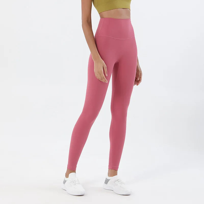 TRY TO BN Buttery Soft Gym Leggings Women High Waist Non See Through Squat Proof Tummy Control Yoga Pants Workout Running Tights