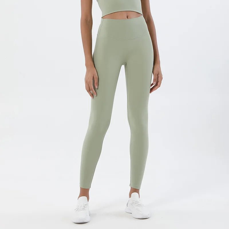 TRY TO BN Buttery Soft Gym Leggings Women High Waist Non See Through Squat Proof Tummy Control Yoga Pants Workout Running Tights