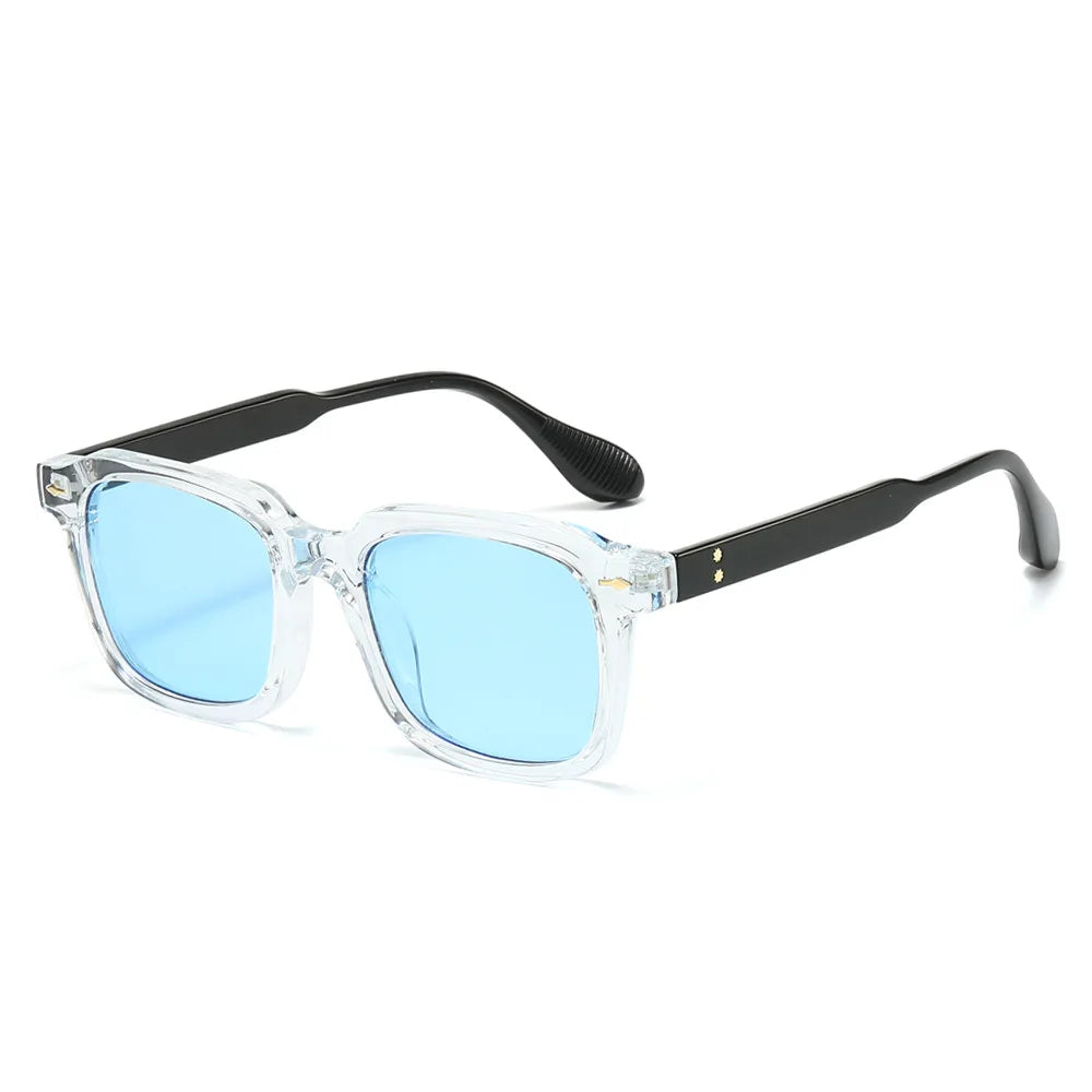 Square Black Myopia Sunglasses Men Women Finished Tinted Lenses Prescription Eyewear Negative Diopter for Outdoor Sun Shade