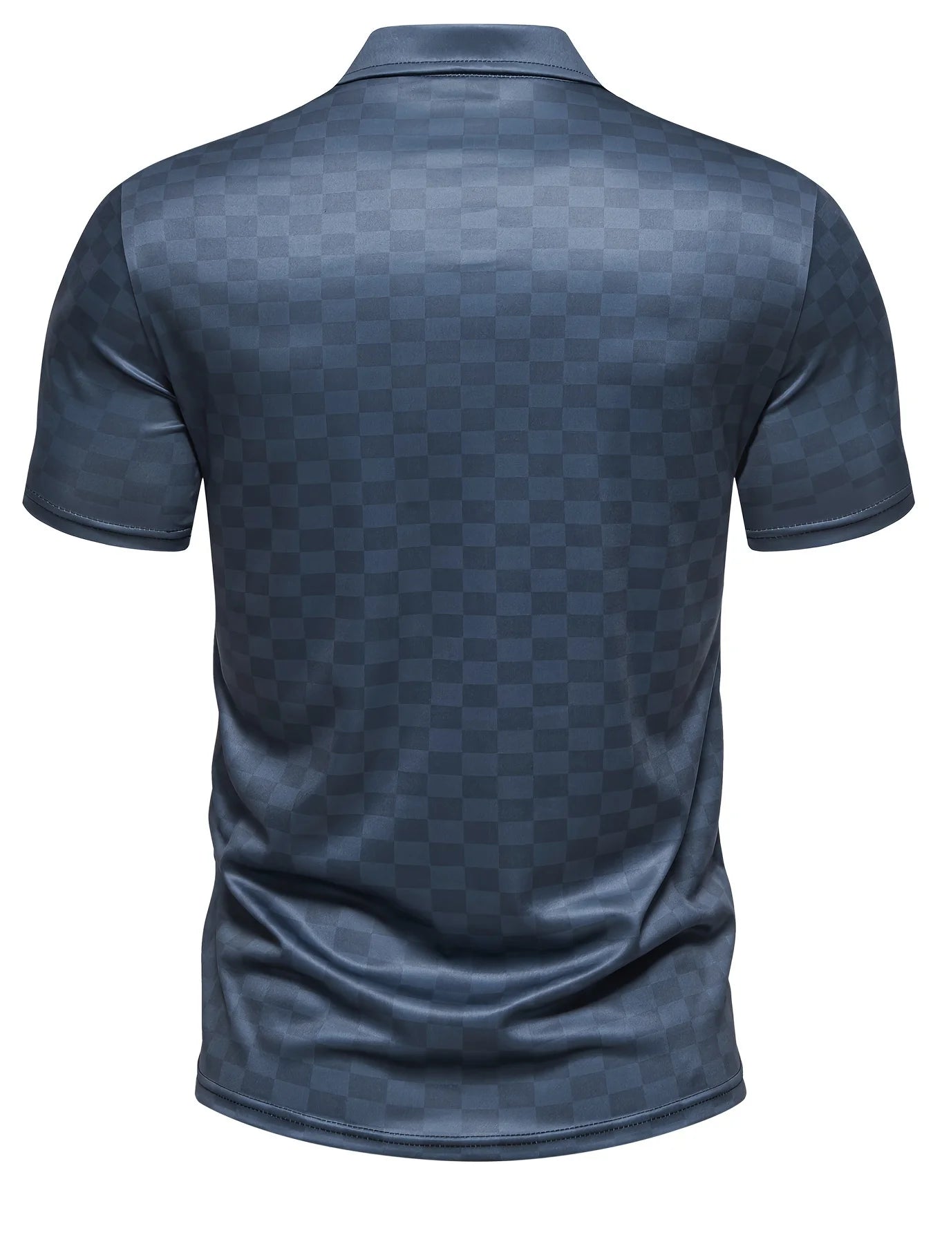 The 2025 summer new men's short-sleeved POLO shirt features a casual fashionable comfortable and soft 3D striped pattern print