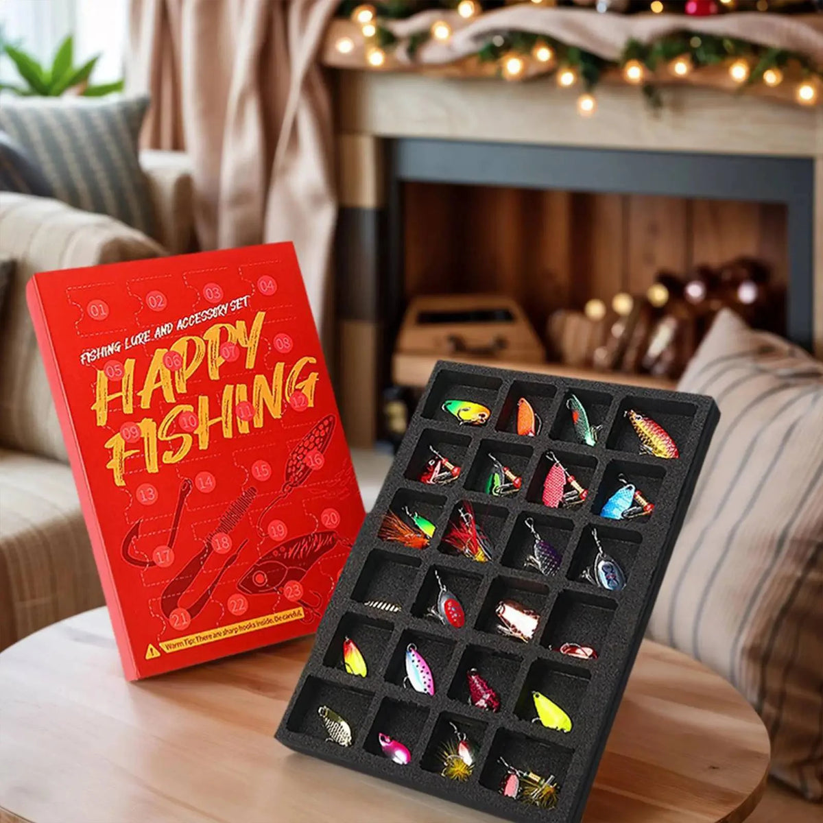Fishing Advent Calendar 2025 Fishing Lure Advent Calendar Christmas Advent Calendar Xmas Surprise Gift for Fishing Enthusiasts