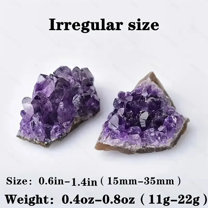 2/5/10PCs Purple Natural Amethyst Treatment Stone Energy Stone Healing Crystal Mysterious Energy Decoration