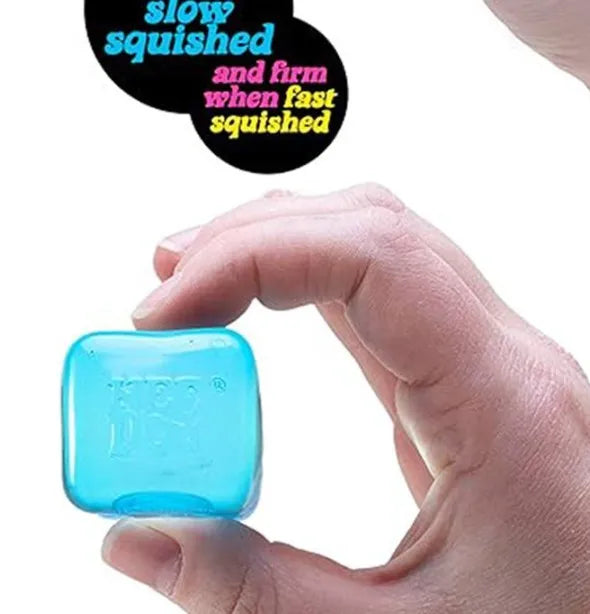 Needoh4 color ice cube shaped sensory toy, super solid, adult anxiety relief, relaxation, decompression, birthday gift
