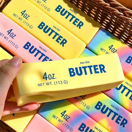 Squishy Butter Stick Fidget Toy Sticky Butter Stick Slow Rebound Stress Ball Squeeze Toy Anti-stress Sensory Toy for Adults