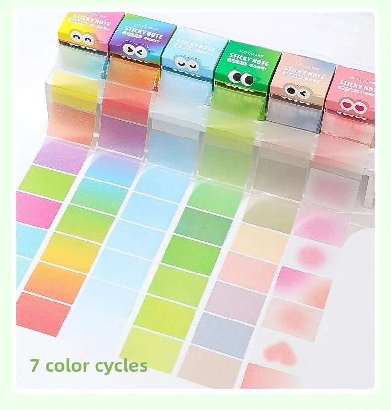 630/105 Sheets Pullable Pearl Posted It Transparent Sticky Note Pads Memo Pad Stationery Office School Supplies Back To School