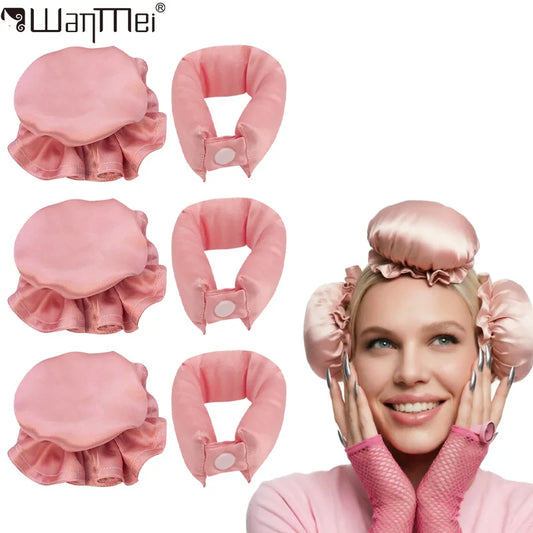 Heatless Curling Rod Set No Heat Hair Curler Silk Curls Soft Hair Rollers Sleeping Headband Hair Curlers Styling Tools