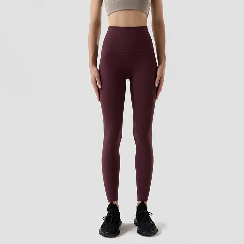 TRY TO BN Buttery Soft Gym Leggings Women High Waist Non See Through Squat Proof Tummy Control Yoga Pants Workout Running Tights