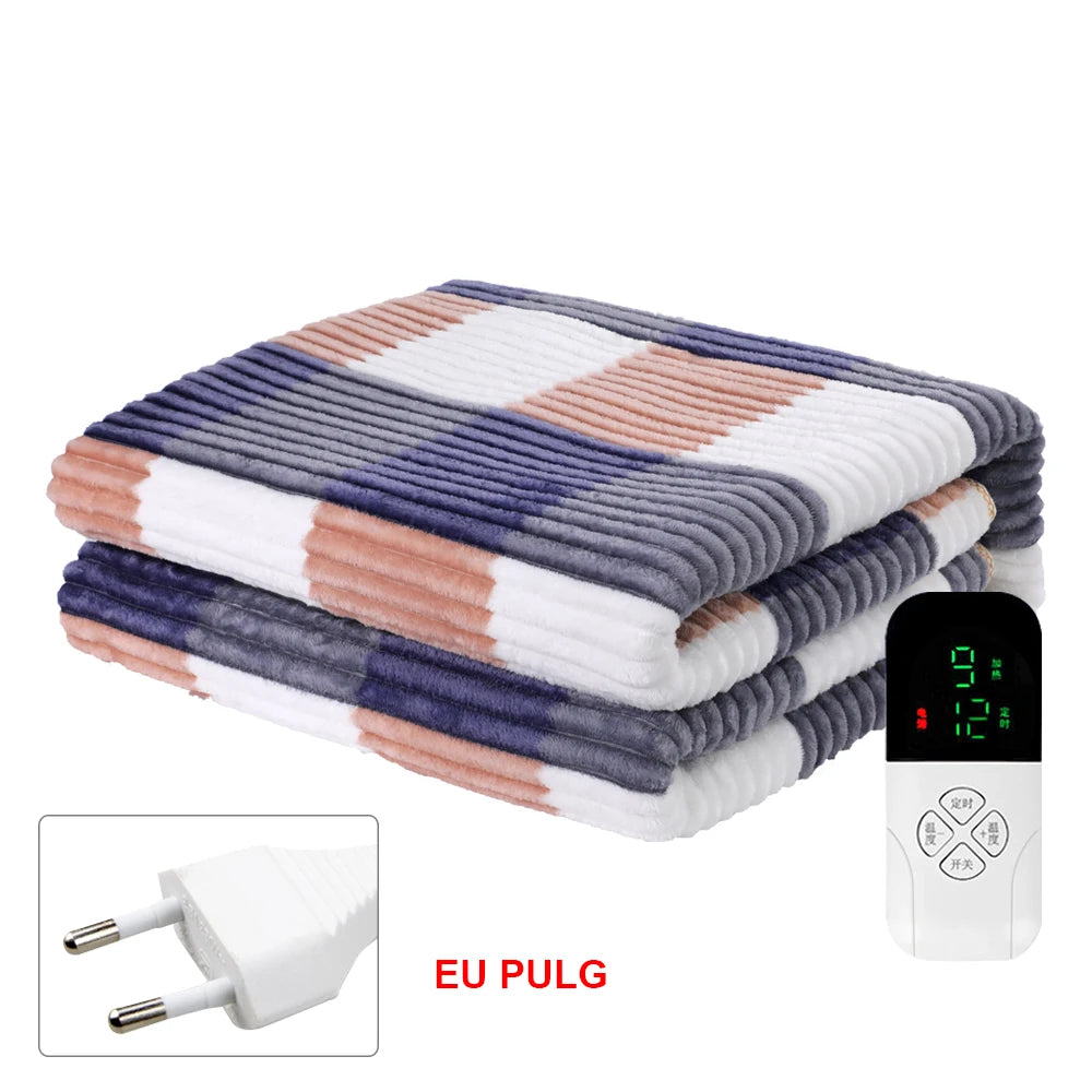 Electric Bed Sheet Heated 220V Blankets Heated Electric Sheet Intelligent Controller EU Plug Home Living Room Office Winter Uses