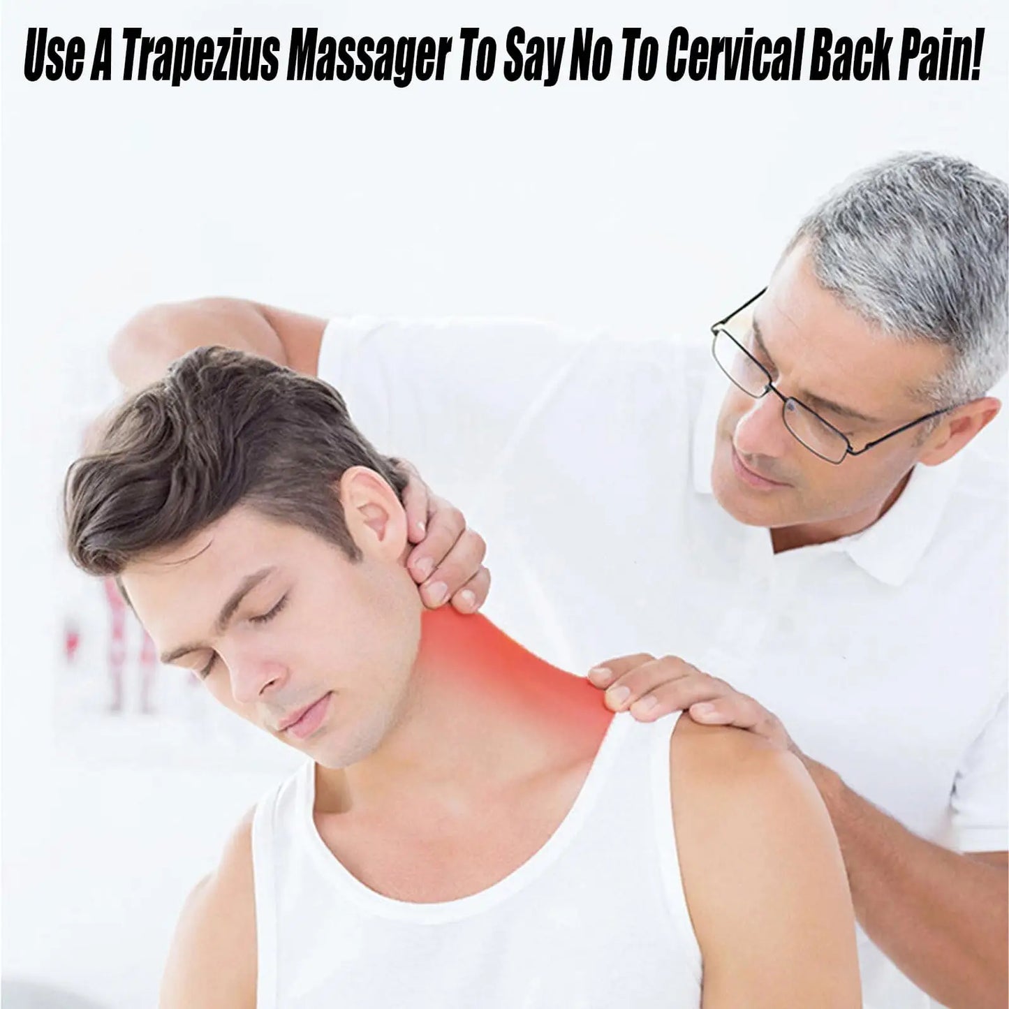 Trapezius Trigger Point Massager Myofasical Release Neck and Shoulder Pain Suboccipital Release Tool Posture Corrector Relieve