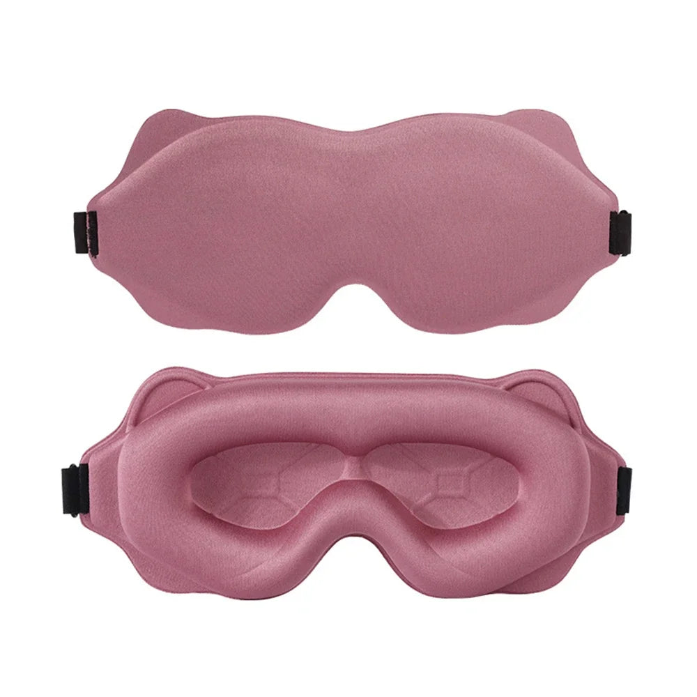 3D Soft Padded Sleeping Mask, Block Out Light Eye Shade for Deep Sleep, Comfort Blindfold Relaxation Aid Eyepatch