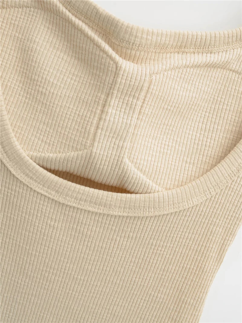 LUNDUNSHIJIA 2025 Summer Women Bamboo Cotton Sexy Backless Camisole Ladies Fashion With Chest Pads Tops 5 Colors