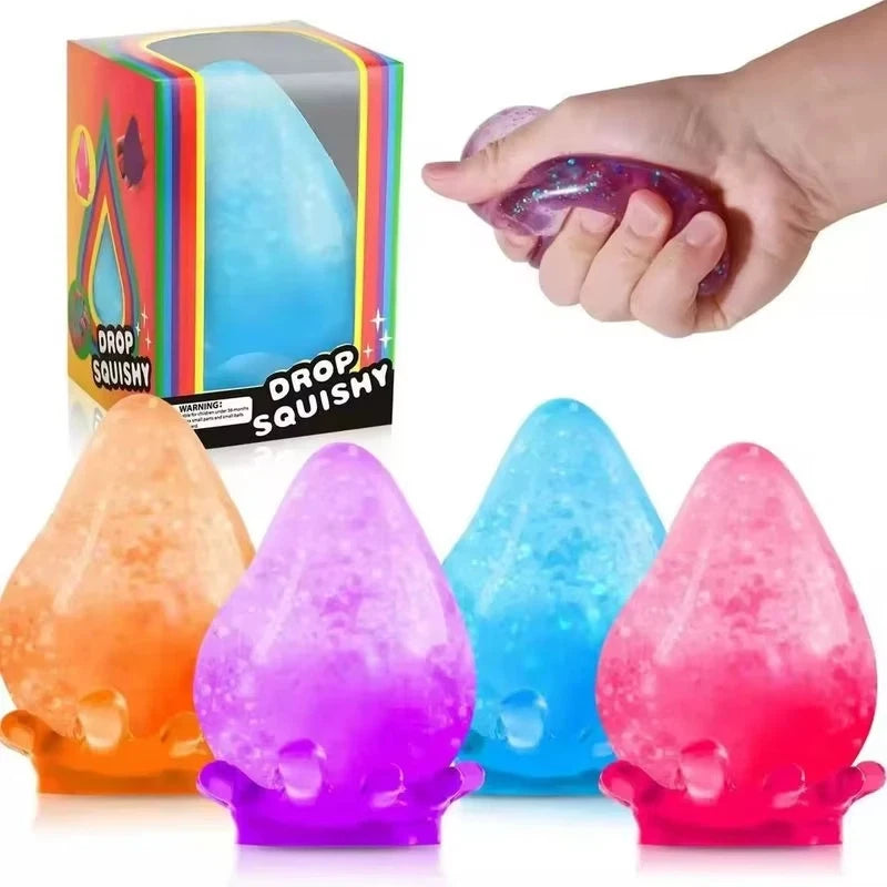 Water Droplet Shape Confirmation Blind Box Stress Relief Squeeze Slow Rebound Boy Girl Surprise Wholesale Toy Kawaii Gift