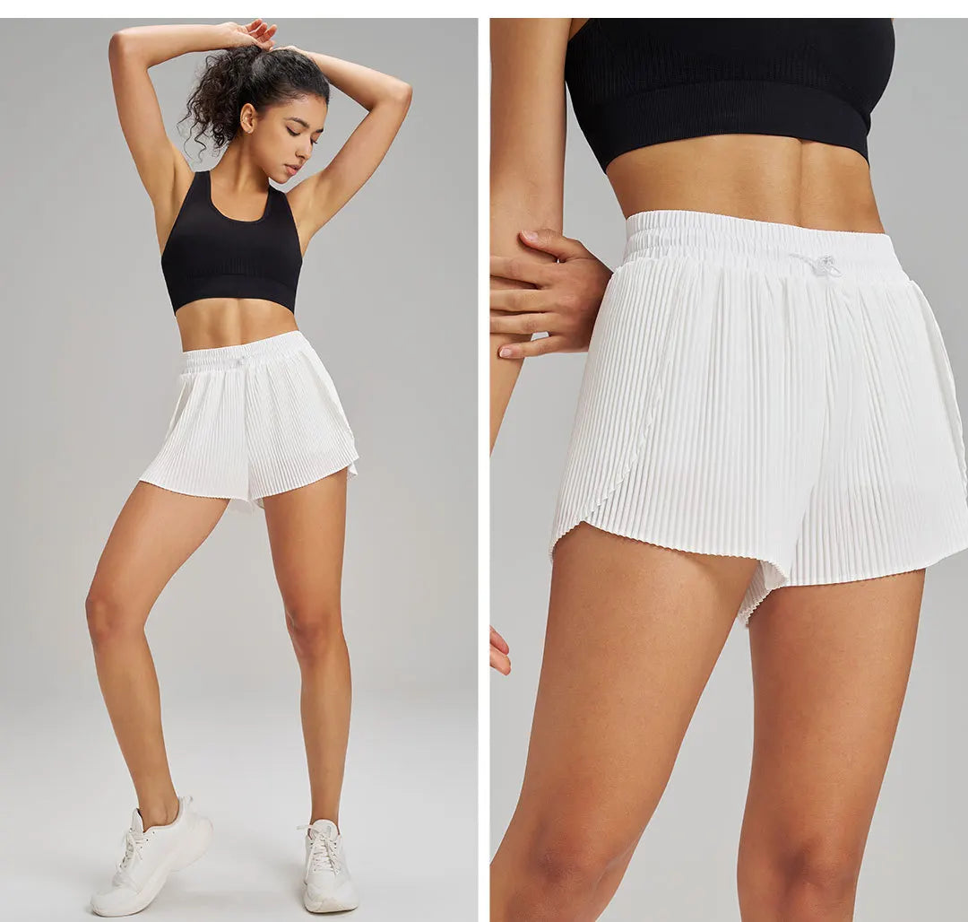 Sports Outdoor Fitness Shorts Breathable Quick Drying Three Quarter Shorts Loose Shorts for Women