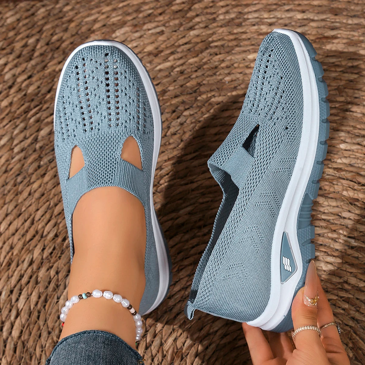 women's summer shoes - casual sneaker, Non-slip sole design, fly-woven upper is more skin-friendly sale shoes with free shipping