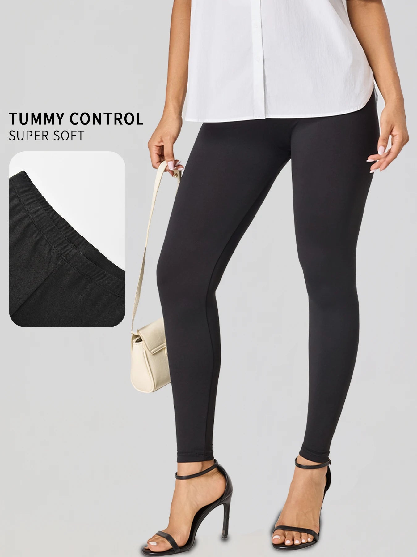 Plus Size Women's Leggings with Super Soft Fabric - High Elasticity for Yoga Running Workout and Casual Everyday Wear