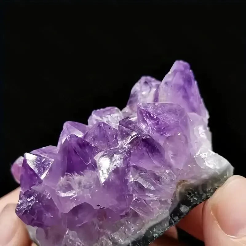 2/5/10PCs Purple Natural Amethyst Treatment Stone Energy Stone Healing Crystal Mysterious Energy Decoration