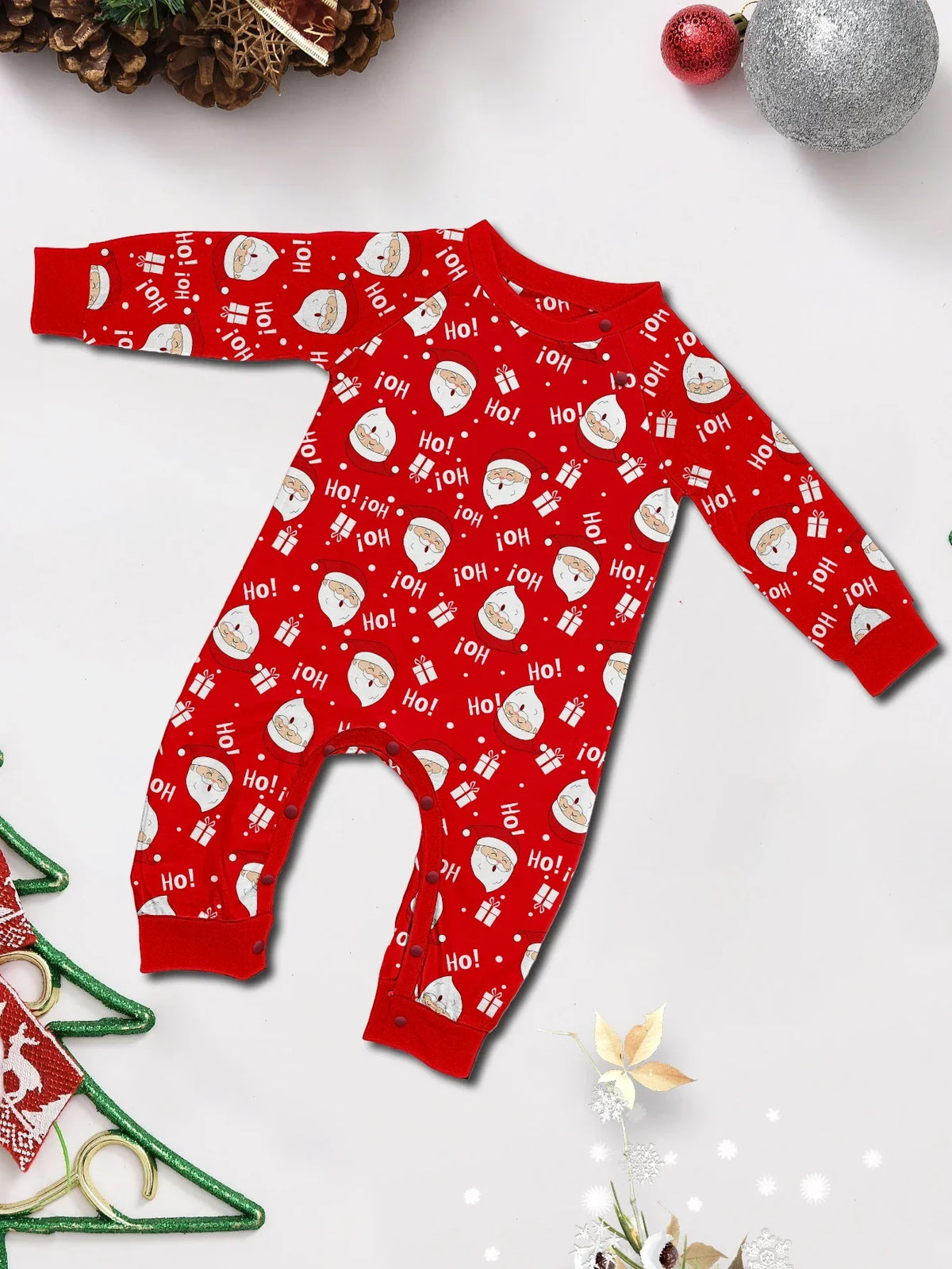 Christmas Family Look Pajamas Set Santa Print Mother Father Kids Matching Outfits Cute Loose 2 Pcs Suit Sleepwear Xmas Wear 4XL