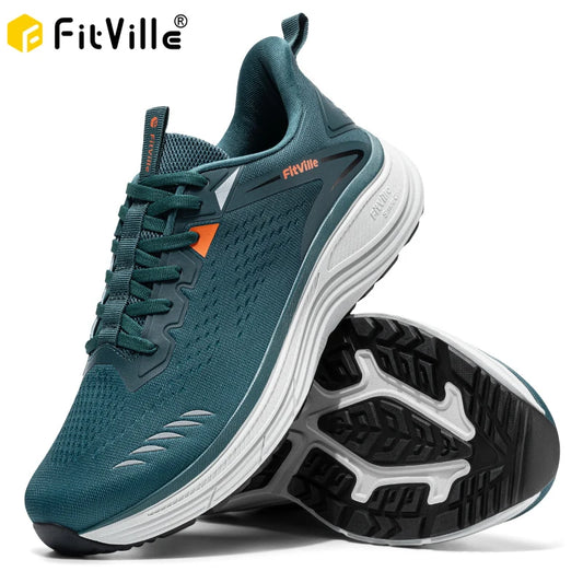 FitVille Extra Wide Mens Sport Shoes Breathable Gym Athletic Workout Cross Training Running Max Cushion Sneakers For Men