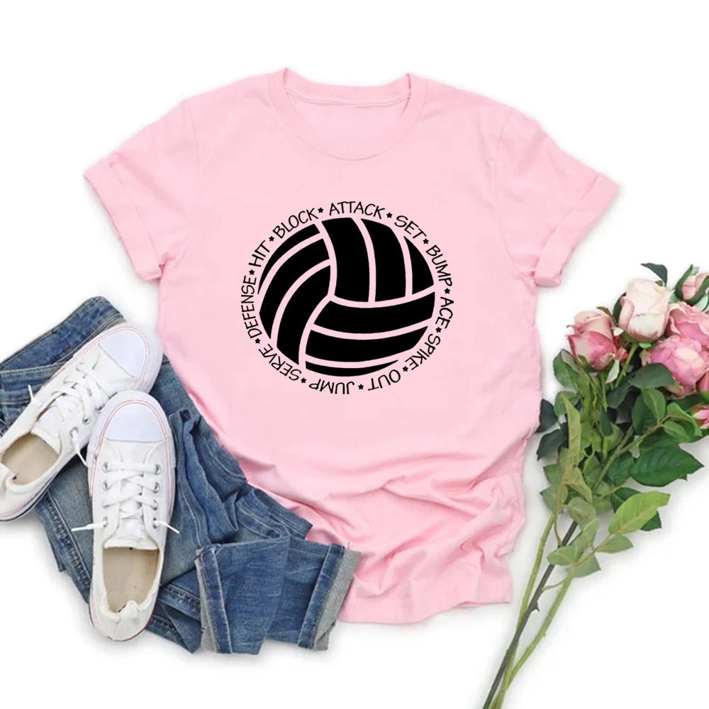 Volleyball Shirt Volleyball Script Shirt Sports Shirt Sports Team Shirt Men Women Unisex Graphic Tee Volleyball Lover Shirt