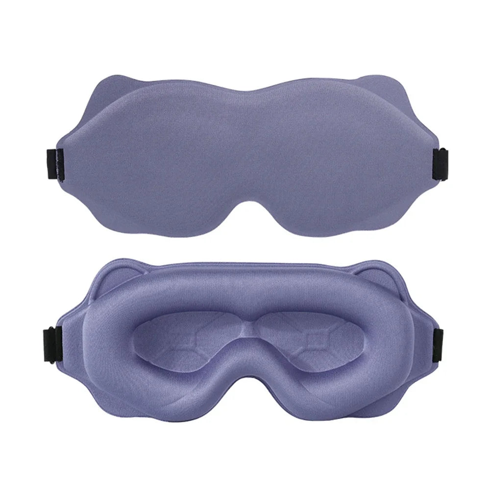 3D Soft Padded Sleeping Mask, Block Out Light Eye Shade for Deep Sleep, Comfort Blindfold Relaxation Aid Eyepatch