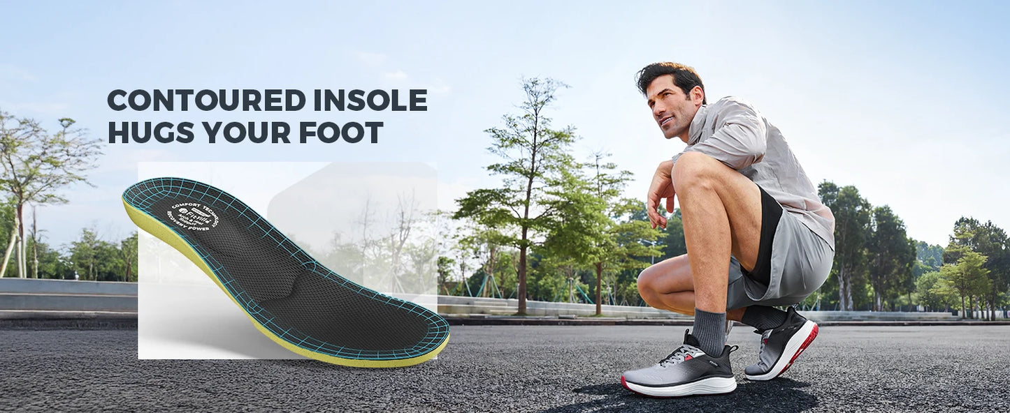 FitVille Extra Wide Mens Sport Shoes Breathable Gym Athletic Workout Cross Training Running Max Cushion Sneakers For Men