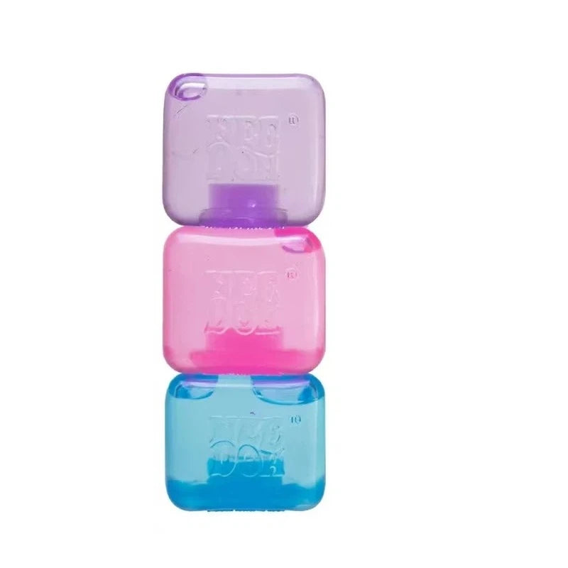 Needoh4 color ice cube shaped sensory toy, super solid, adult anxiety relief, relaxation, decompression, birthday gift