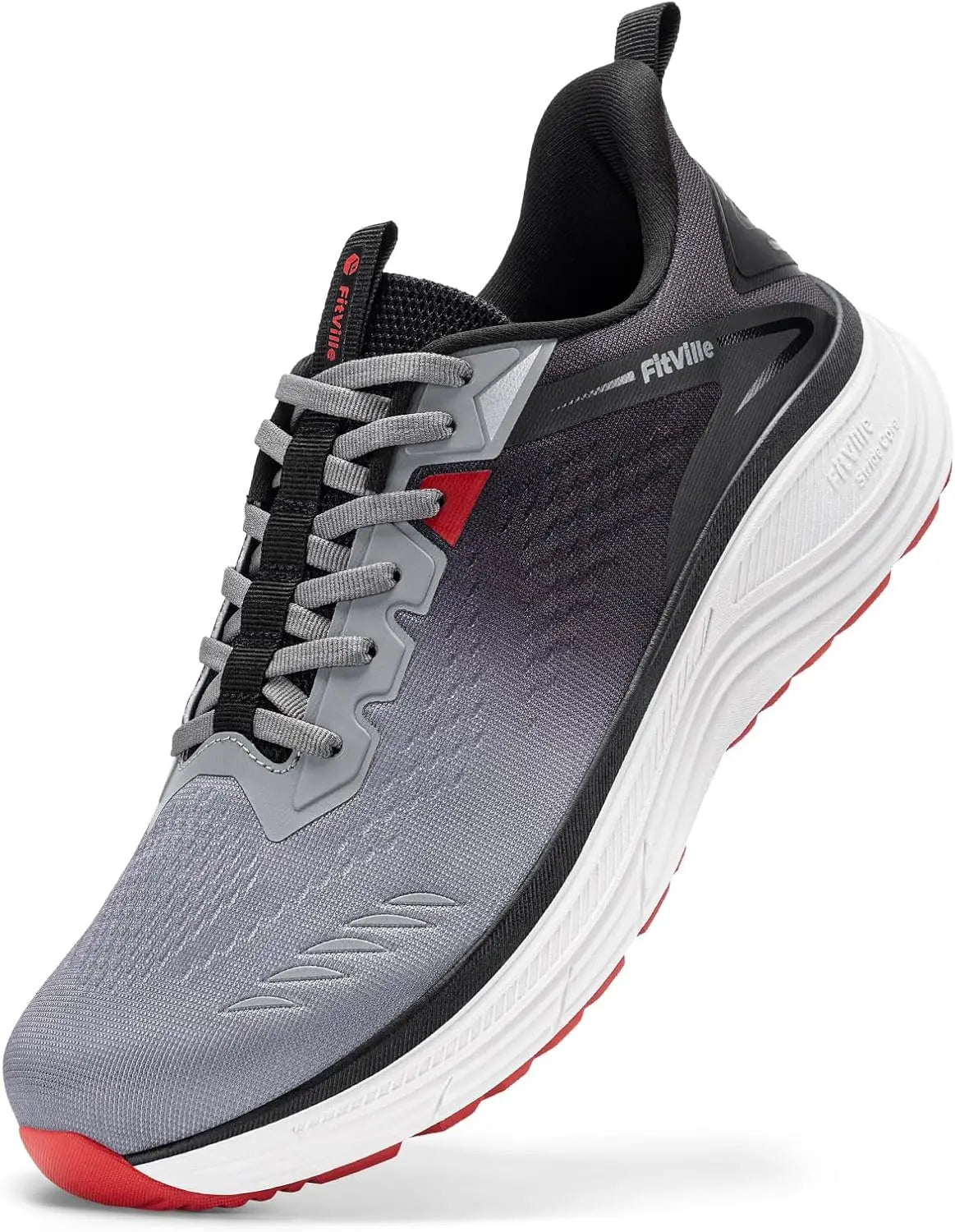 FitVille Extra Wide Mens Sport Shoes Breathable Gym Athletic Workout Cross Training Running Max Cushion Sneakers For Men