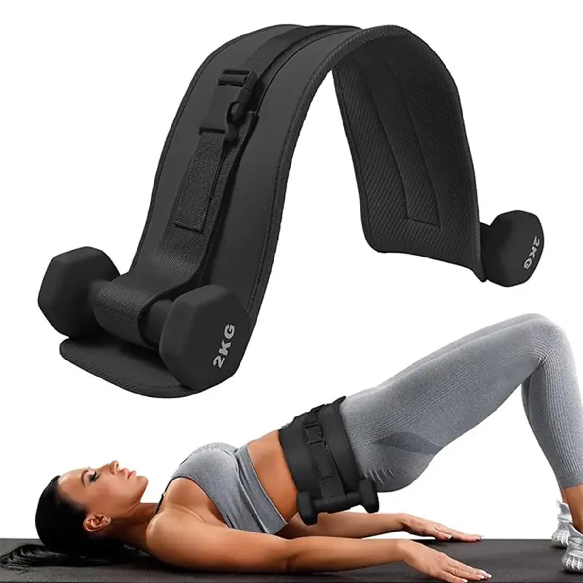 Adjustable Weighted Waist Belt, for Home Workouts, Dumbbell Training & Hip Shaping, Home Gym Fitness Equipment