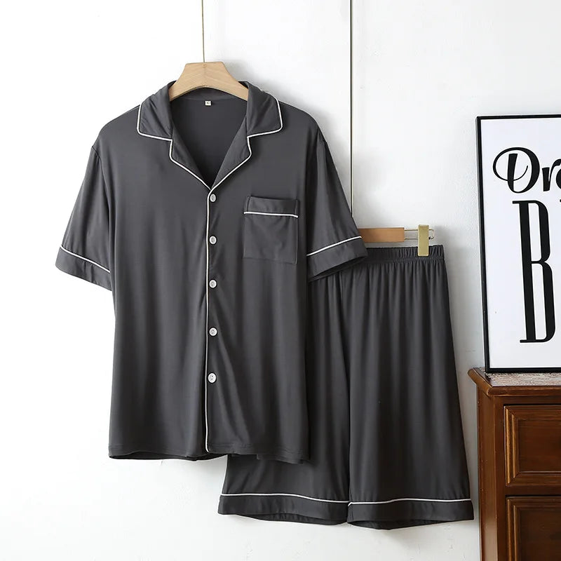 97% Bamboo Fiber High Quality Homewear Set Soft Breathable Homeloosefit Casual Indoor Sleepwear Comfortable Skin Friendly Daily