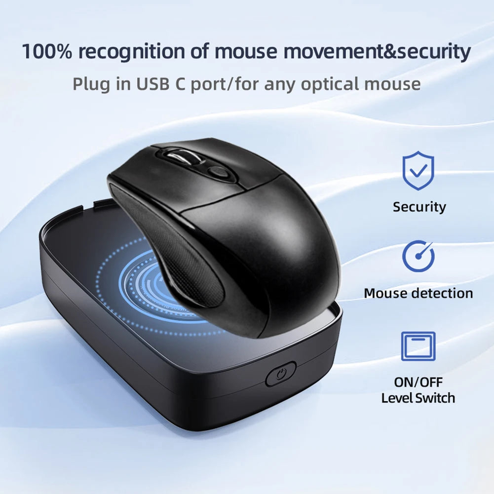 e Jiggler 5V 1A SimulateUndetectable Mous Mouse Mover Wired Wireless Mouse Compatible for Computer Awakening for Keeps PC Active