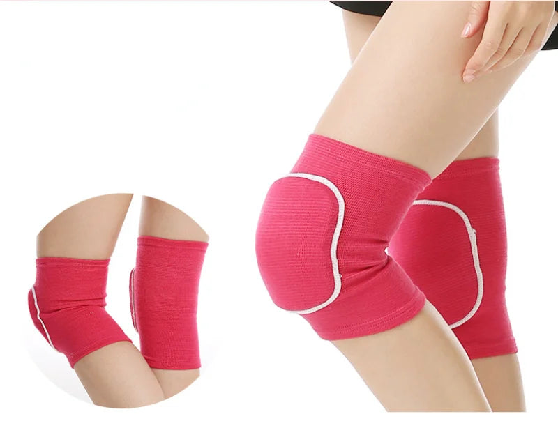 Sports Compression Knee Pads Elastic Knee Protector Thickened Sponge Support for Dancing roller volleyball Training Knees Brace