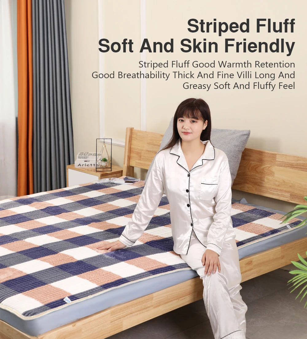 Electric Bed Sheet Heated 220V Blankets Heated Electric Sheet Intelligent Controller EU Plug Home Living Room Office Winter Uses