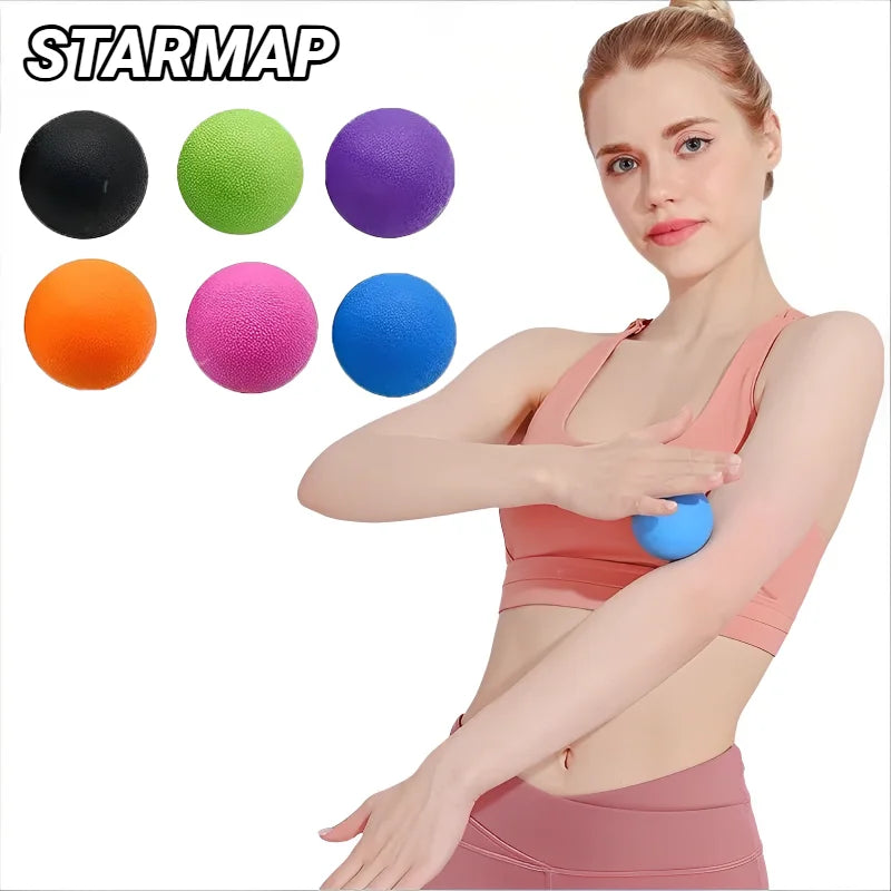 TPE 6CM Fascia Ball Deep Tissue Muscle Relaxation Exercise Sports Fitness Yoga Massage Trigger Point Stress Pain Relief