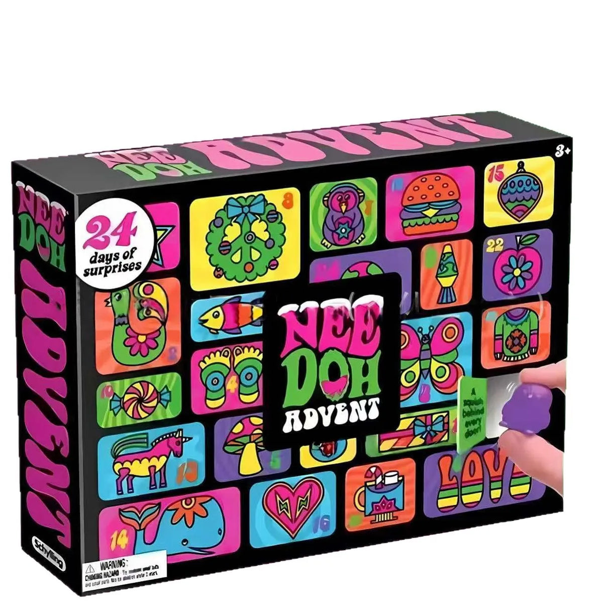 Advent Calendar Squeeze Fidget Toy, Mini Pop-Up Surprise Box, Sensory Stress Relief & Anxiety Fidget, Cute Small Gift