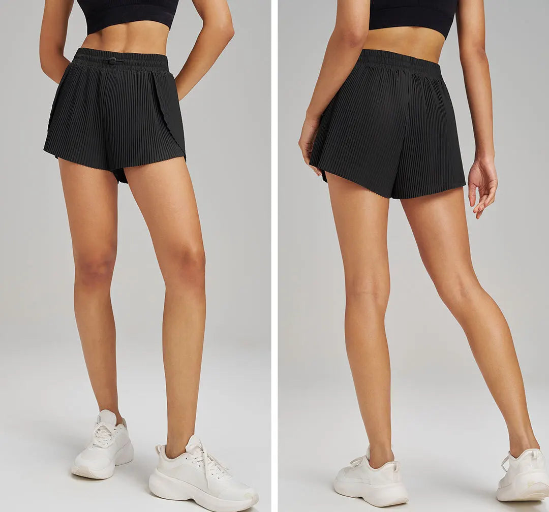 Sports Outdoor Fitness Shorts Breathable Quick Drying Three Quarter Shorts Loose Shorts for Women
