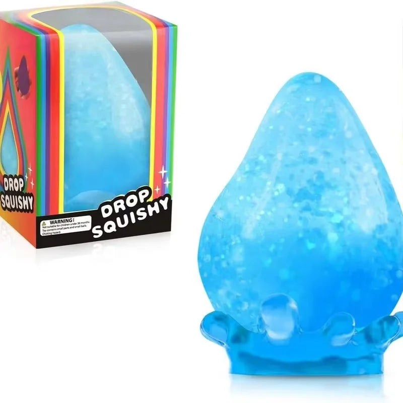 Water Droplet Shape Confirmation Blind Box Stress Relief Squeeze Slow Rebound Boy Girl Surprise Wholesale Toy Kawaii Gift